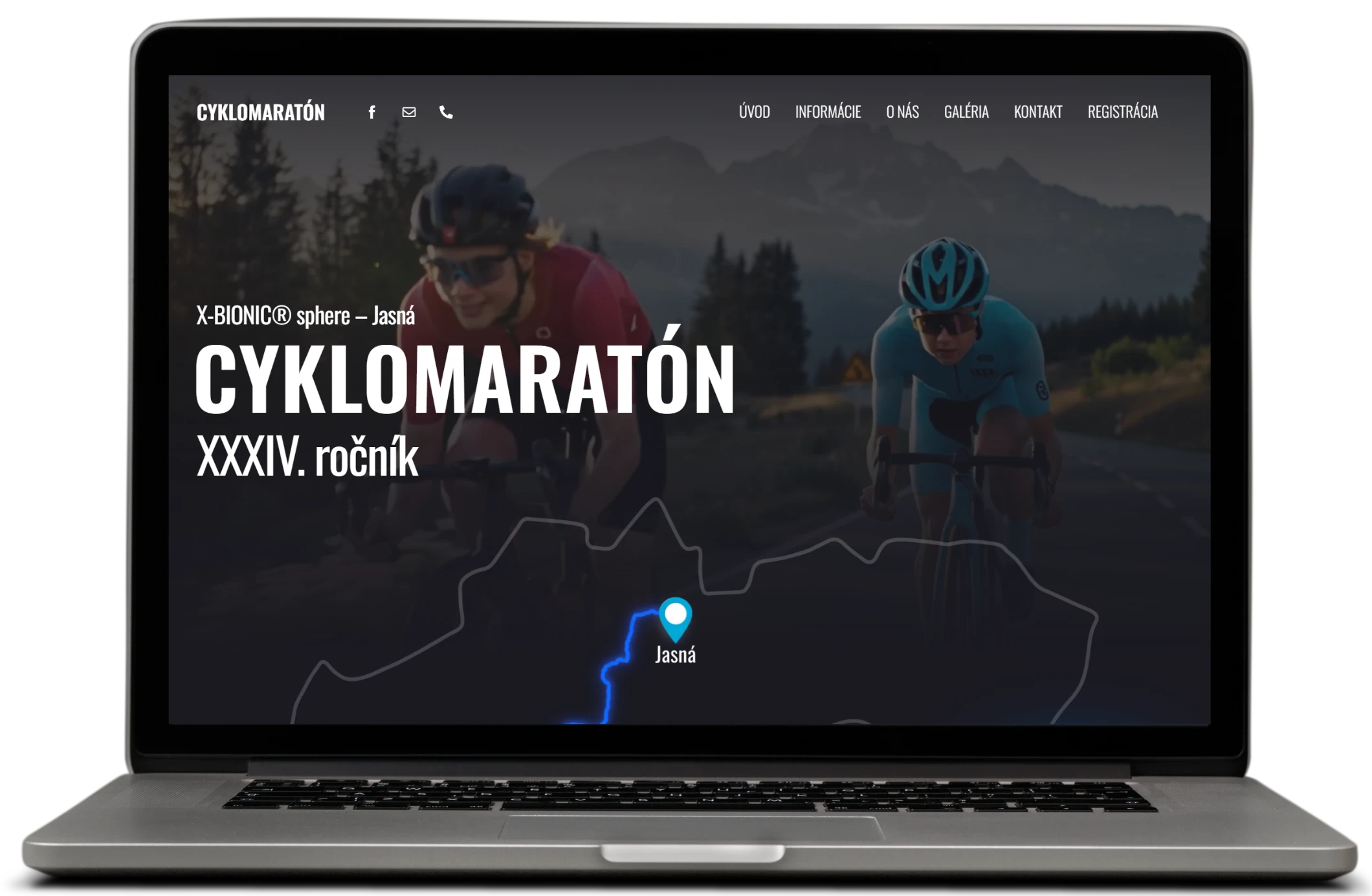 Ukážka web stránky